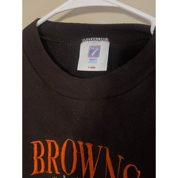 Vintage Logo 7 Cleveland Browns Crewneck - Picture 2 of 3